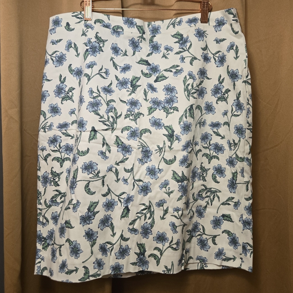 J. Crew size 16 floral pencil skirt
